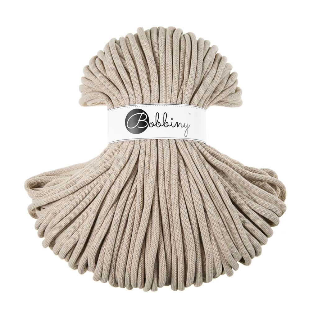 Bobbiny JUMBO Flechtkordel 9mm geflochten Beige 100m - mahina