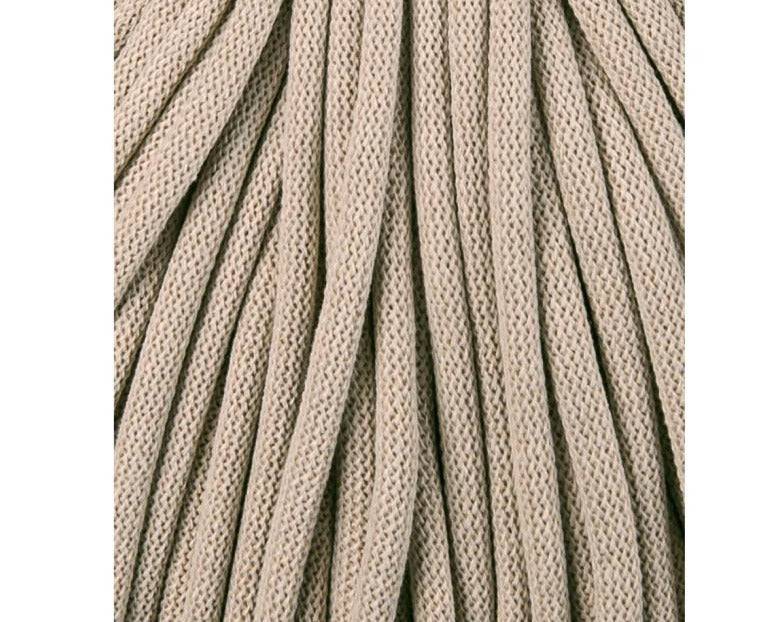 Bobbiny JUMBO Flechtkordel 9mm geflochten Beige 100m - mahina