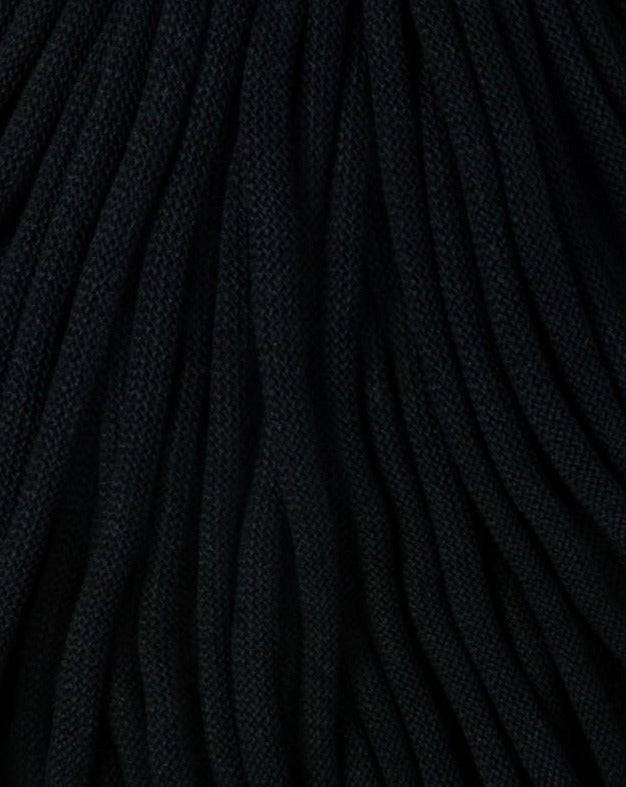 Bobbiny JUMBO Flechtkordel 9mm geflochten Black 100m - mahina