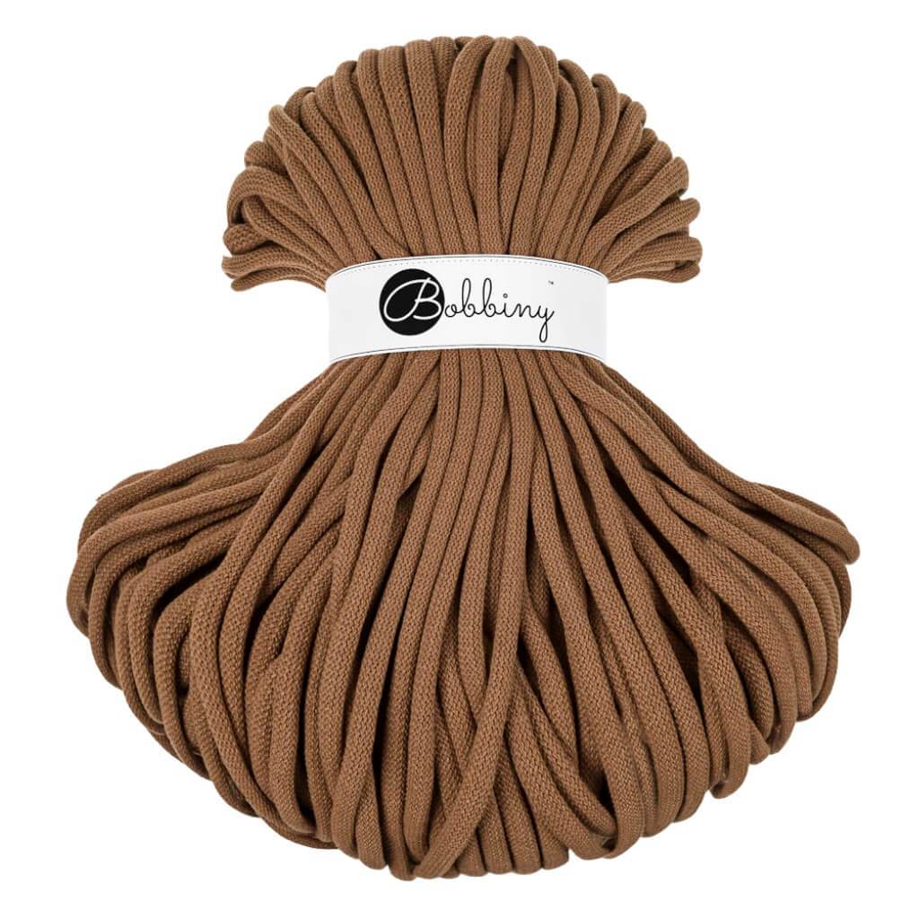 Bobbiny JUMBO Flechtkordel 9mm geflochten Caramel 100m - mahina