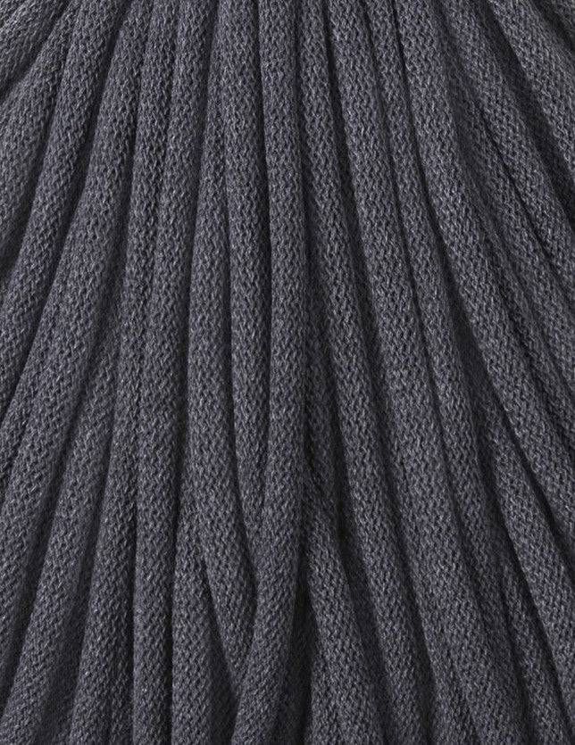 Bobbiny JUMBO Flechtkordel 9mm geflochten Charcoal 100m - mahina
