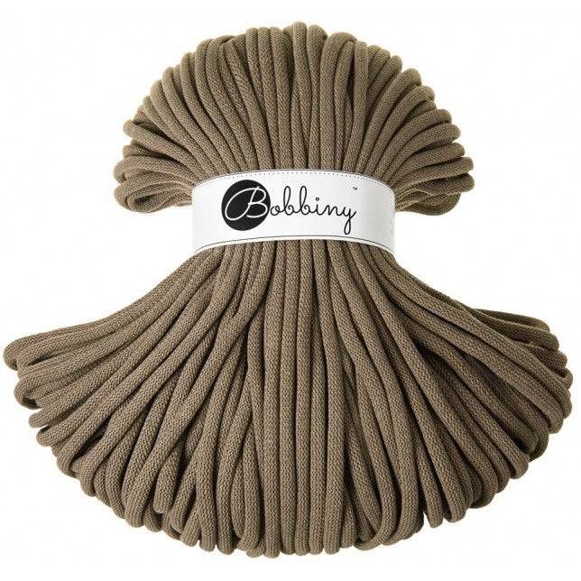 Bobbiny JUMBO Flechtkordel 9mm geflochten Coffee 100m - mahina