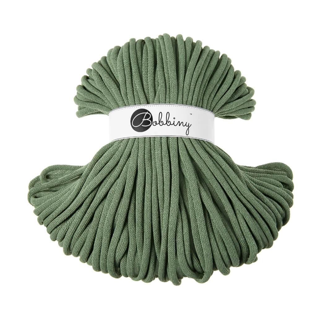 Bobbiny JUMBO Flechtkordel 9mm geflochten Eucalyptus Green 100m - mahina
