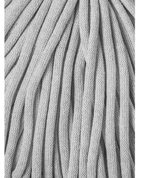 Bobbiny JUMBO Flechtkordel 9mm geflochten Light Grey 100m - mahina