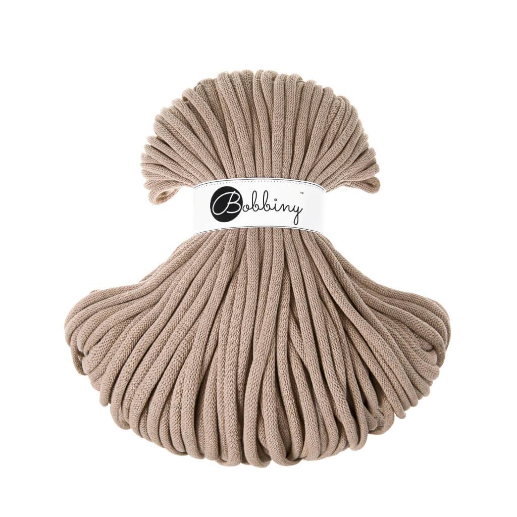 Bobbiny JUMBO Flechtkordel 9mm geflochten Sand 100m - mahina