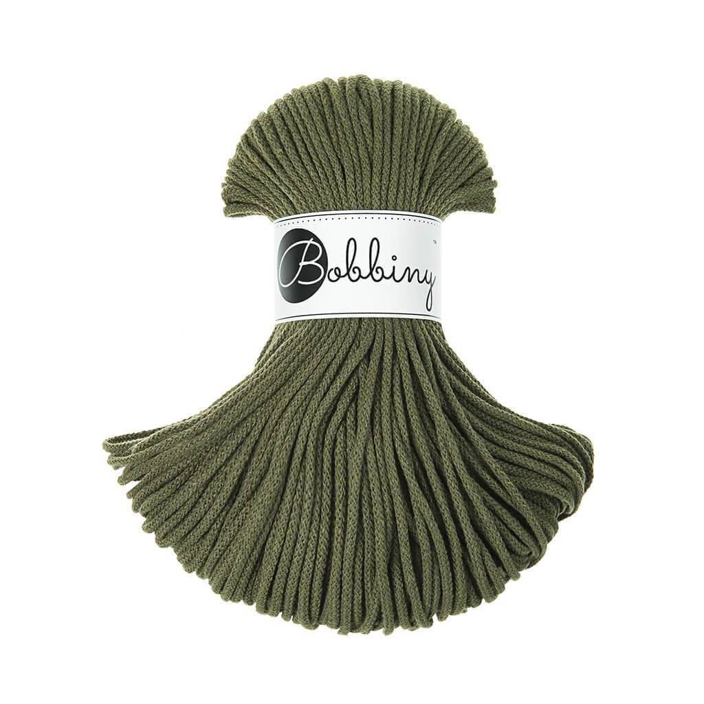 Bobbiny JUNIOR Flechtkordel 3mm geflochten Avocado 100m - mahina