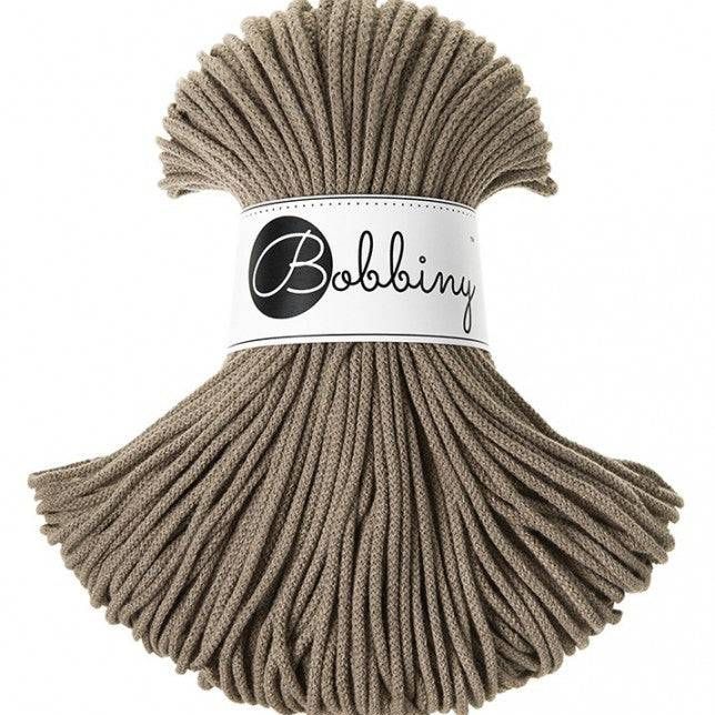Bobbiny JUNIOR Flechtkordel 3mm geflochten Coffee 100m - mahina