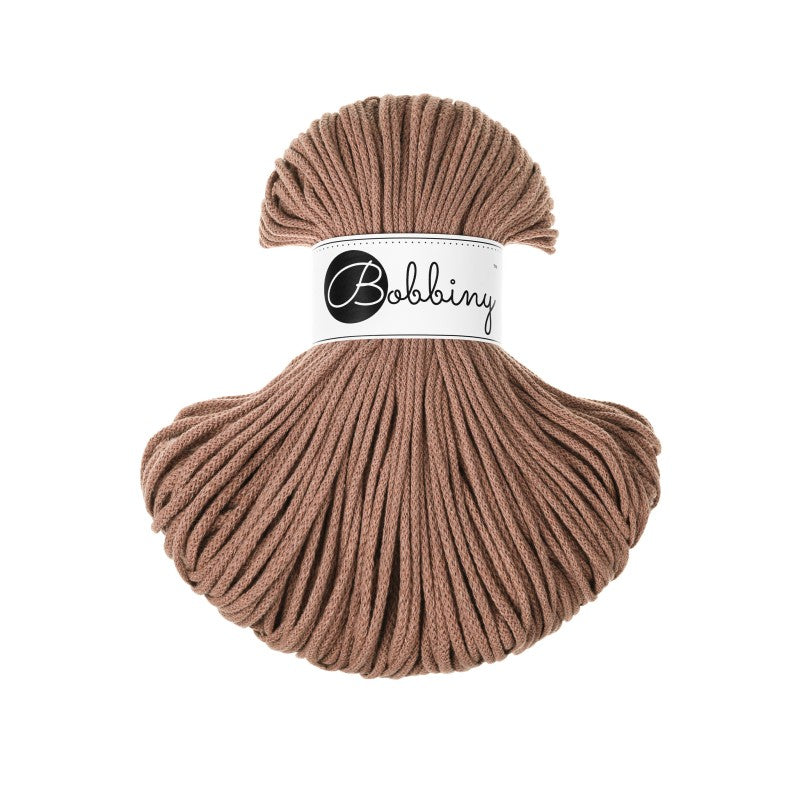 Bobbiny JUNIOR Flechtkordel 3mm geflochten Mocha Mousse 100m - mahina