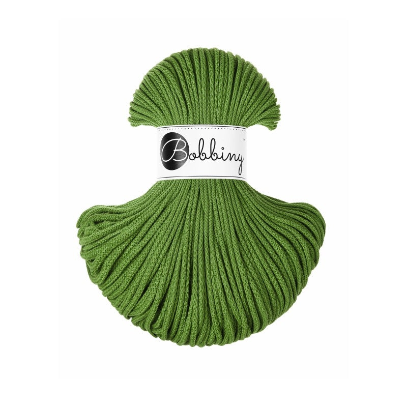Bobbiny JUNIOR Flechtkordel 3mm geflochten Moss Green 100m - mahina