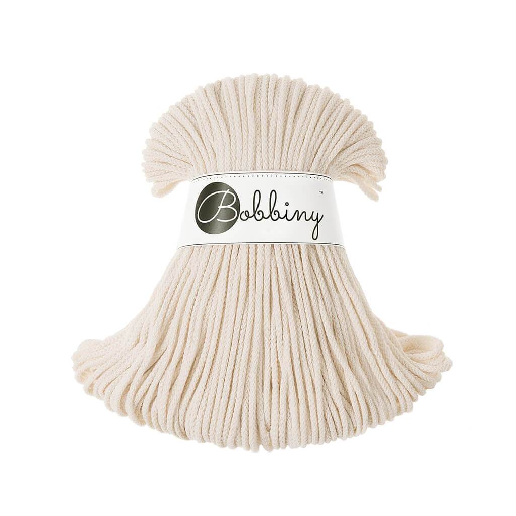 Bobbiny JUNIOR Flechtkordel 3mm geflochten Natural 100m - mahina