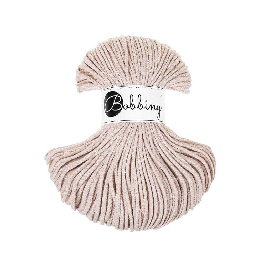 Bobbiny JUNIOR Flechtkordel 3mm geflochten Nude 100m - mahina
