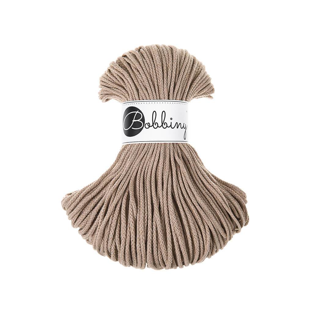 Bobbiny JUNIOR Flechtkordel 3mm geflochten Sand 100m - mahina