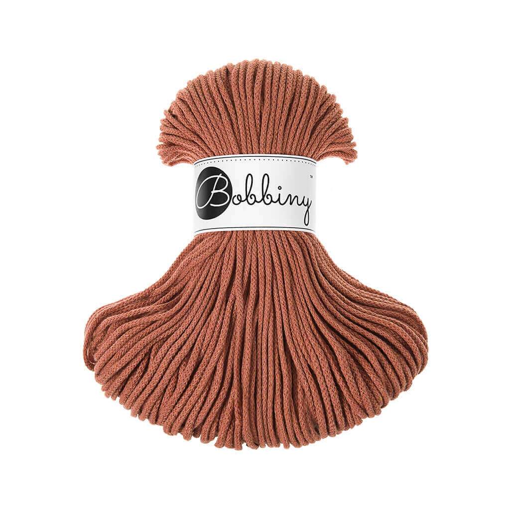 Bobbiny JUNIOR Flechtkordel 3mm geflochten Terracotta 100m - mahina