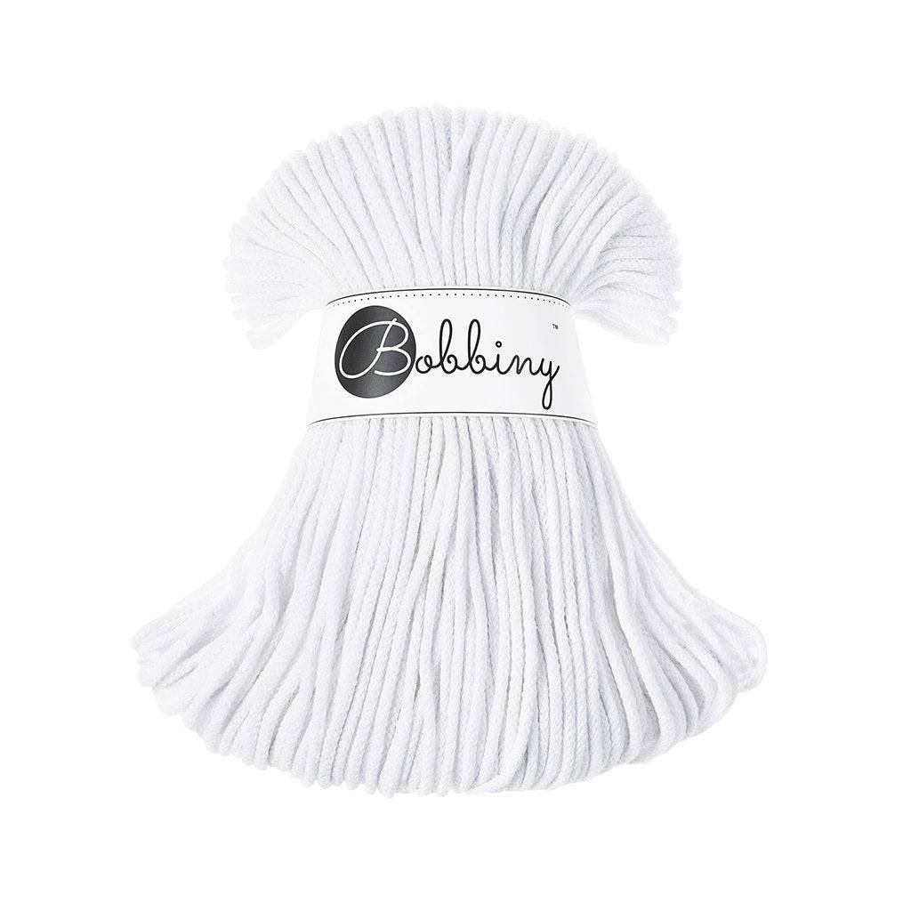 Bobbiny JUNIOR Flechtkordel 3mm geflochten White 100m - mahina