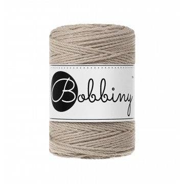Bobbiny Makramee Garn 1,5mm 3ply Beige 100m - mahina