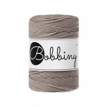 Bobbiny Makramee Garn 1,5mm 3ply Coffee 100m - mahina