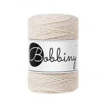 Bobbiny Makramee Garn 1,5mm 3ply Golden Natural 100m - mahina