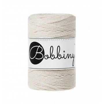 Bobbiny Makramee Garn 1,5mm 3ply Natural 100m - mahina