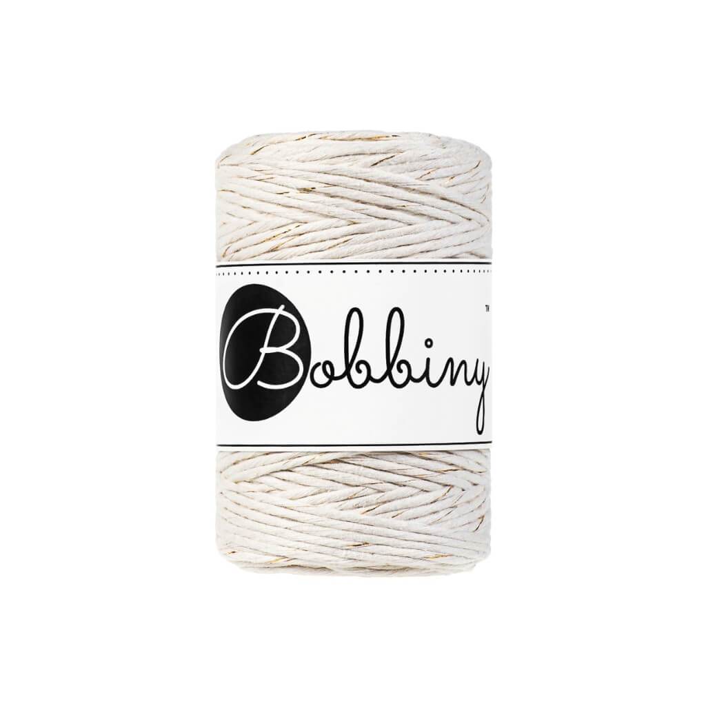 Bobbiny Makramee Garn 1,5mm gezwirnt Golden Natural 100m - mahina