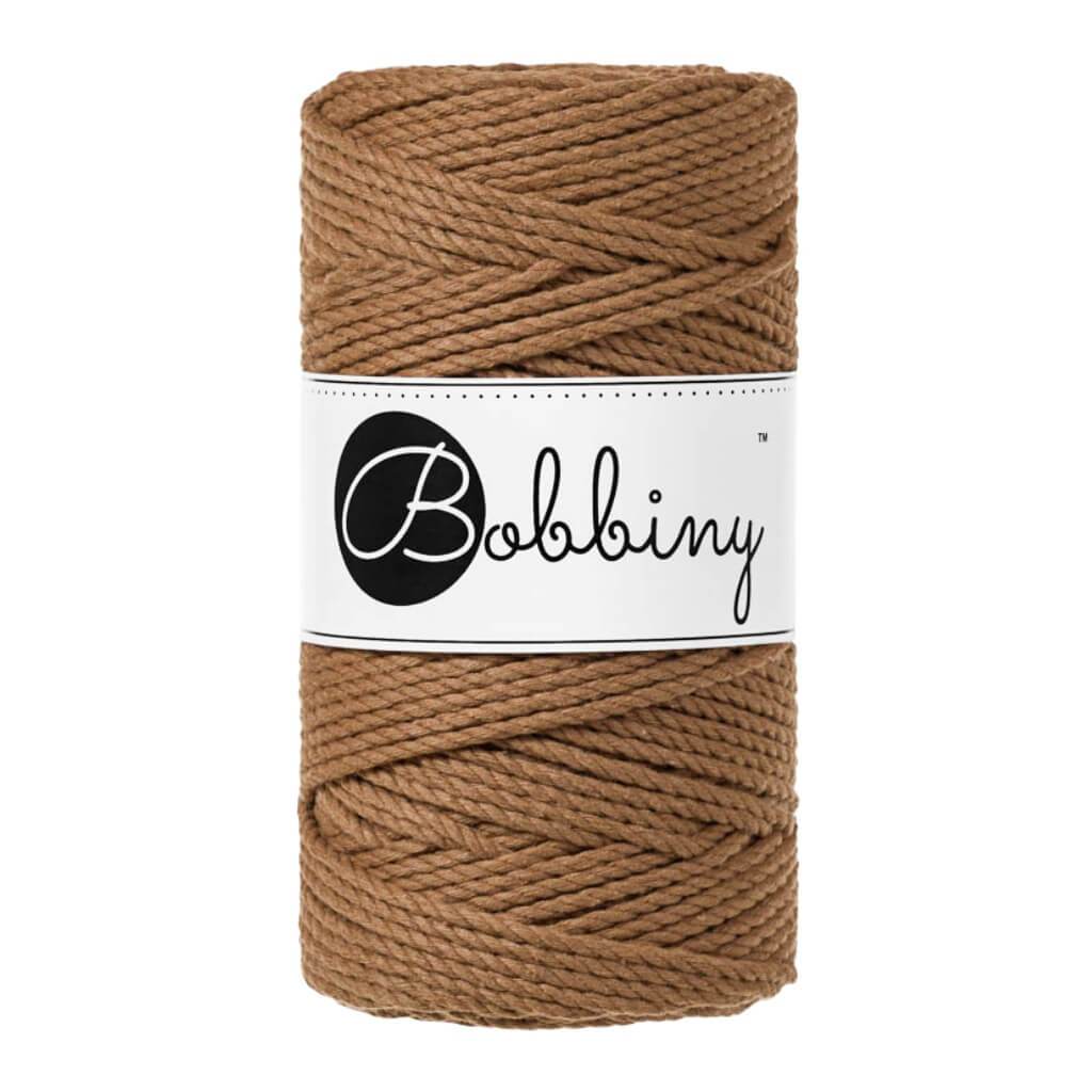Bobbiny Makramee Garn 3mm 3ply Caramel 100m - mahina
