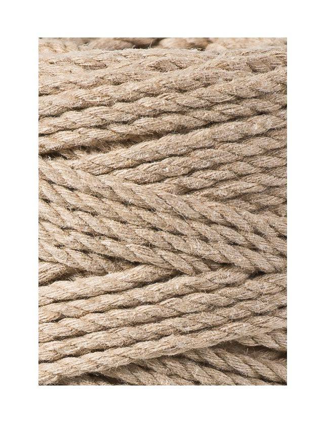 Bobbiny Makramee Garn 3mm 3ply Sand 100m - mahina