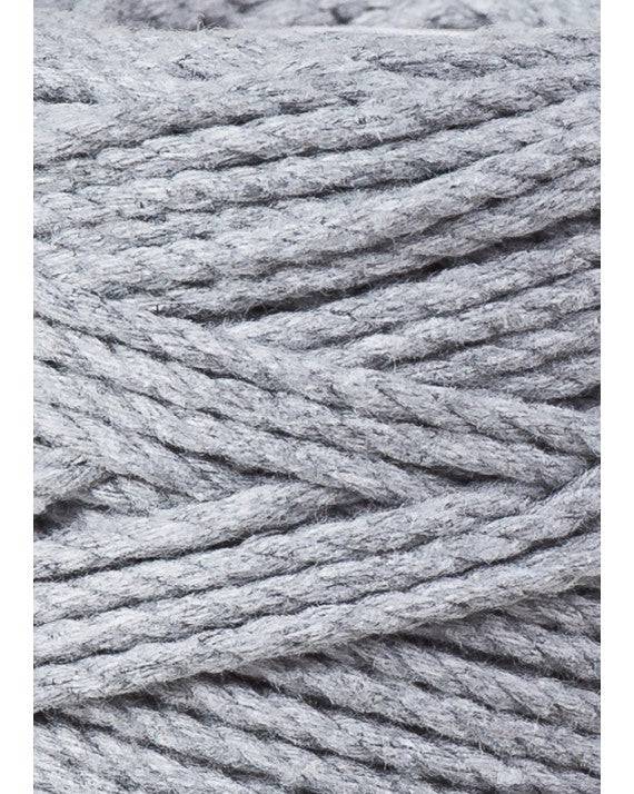 Bobbiny Makramee Garn 3mm 3ply Silver 100m - mahina