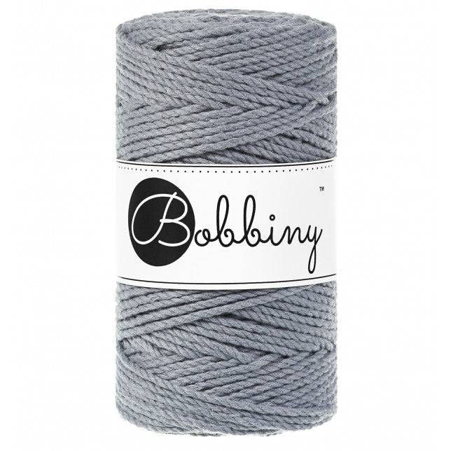 Bobbiny Makramee Garn 3mm 3ply Steel 100m - mahina