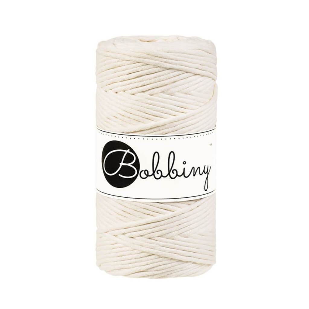 Bobbiny Makramee Garn 3mm gezwirnt Natural 100m - mahina