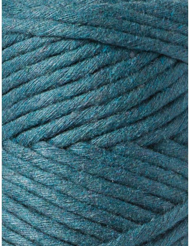 Bobbiny Makramee Garn 3mm gezwirnt Peacock Blue 100m - mahina