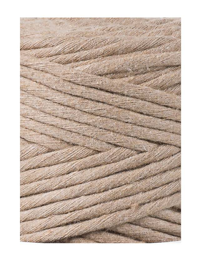 Bobbiny Makramee Garn 3mm gezwirnt Sand 100m - mahina