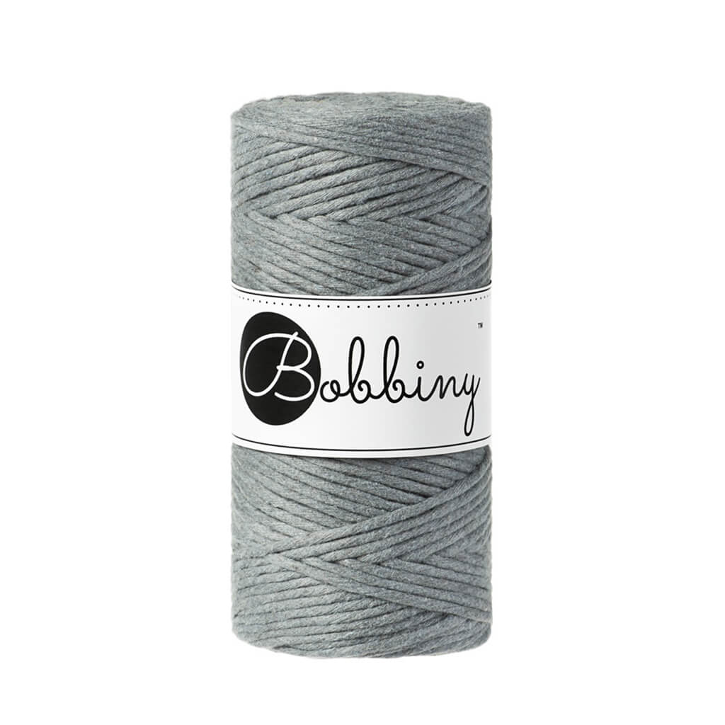 Bobbiny Makramee Garn 3mm gezwirnt Steel 100m - mahina
