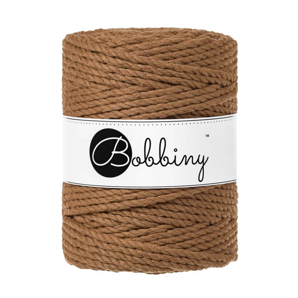 Bobbiny Makramee Garn 5mm 3ply Caramel 100m - mahina