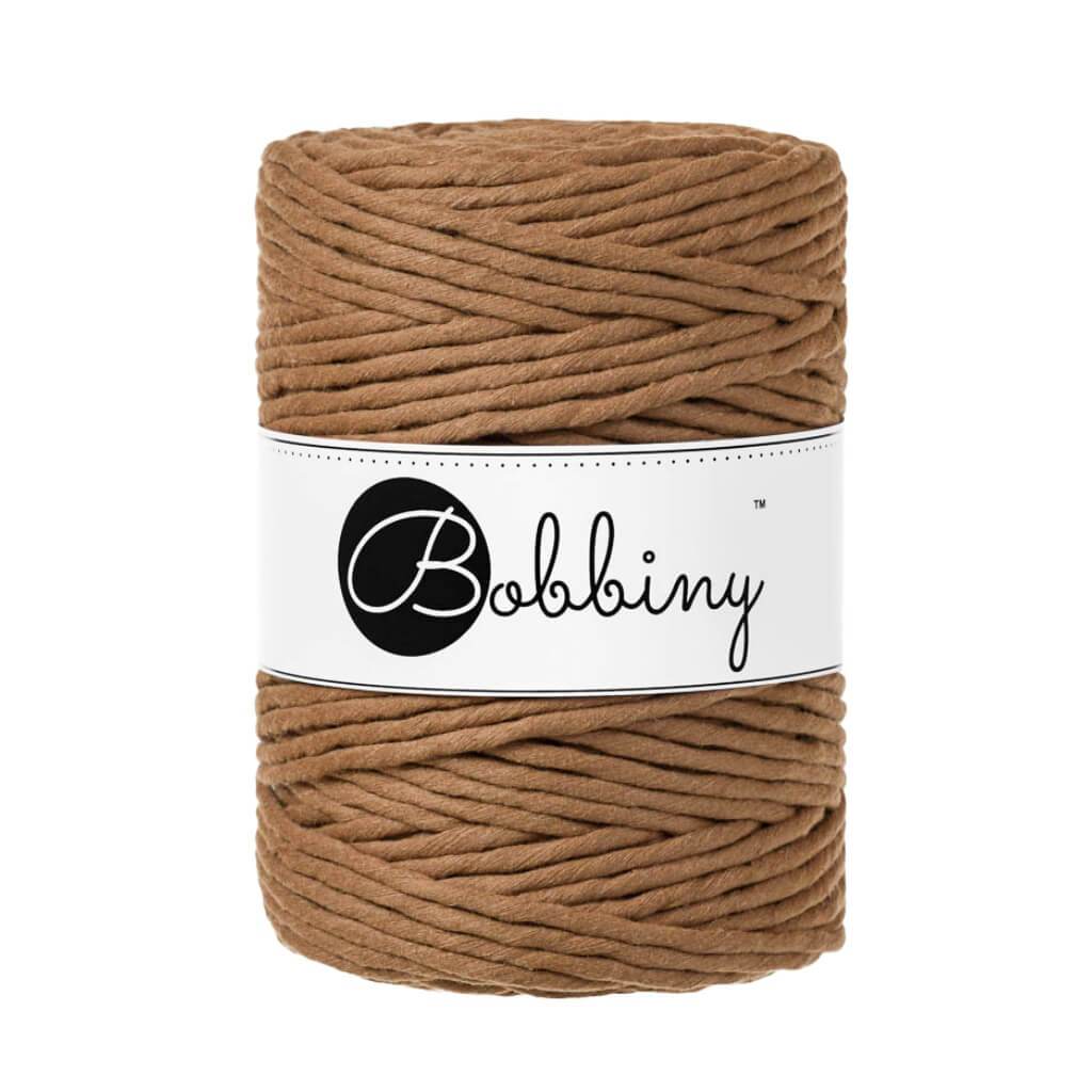 Bobbiny Makramee Garn 5mm gezwirnt Caramel 100m - mahina