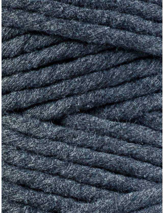 Bobbiny Makramee Garn 5mm gezwirnt Charcoal 100m - mahina