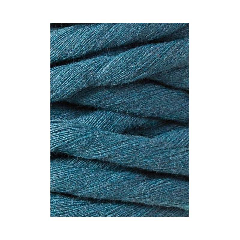Bobbiny Makramee Garn 9mm gezwirnt Peacock Blue 30m - mahina