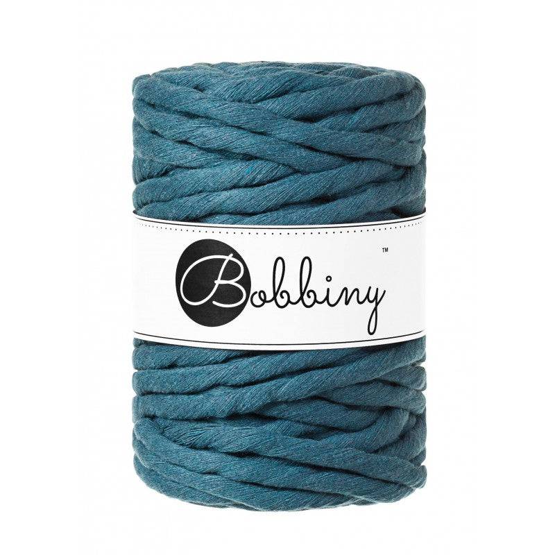 Bobbiny Makramee Garn 9mm gezwirnt Peacock Blue 30m - mahina
