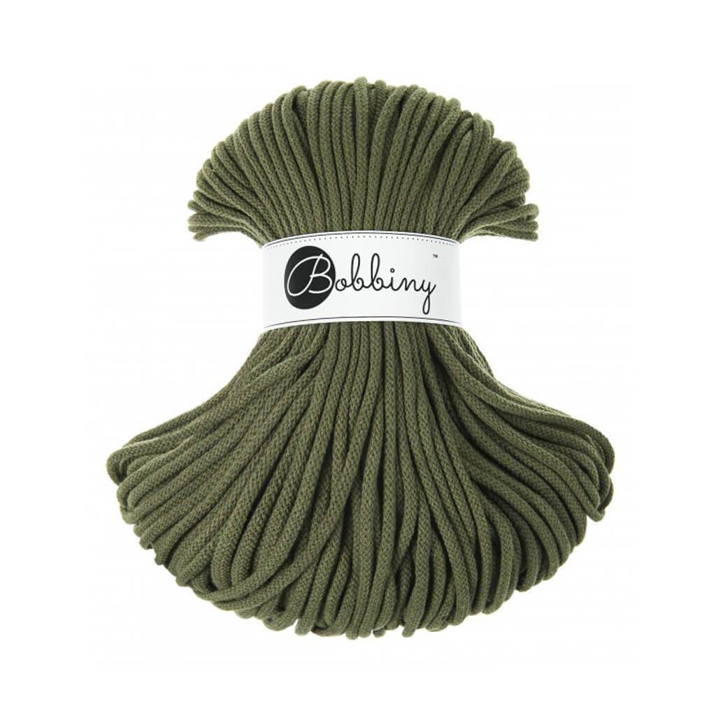 Bobbiny PREMIUM Flechtkordel 5mm geflochten Avocado 100m - mahina