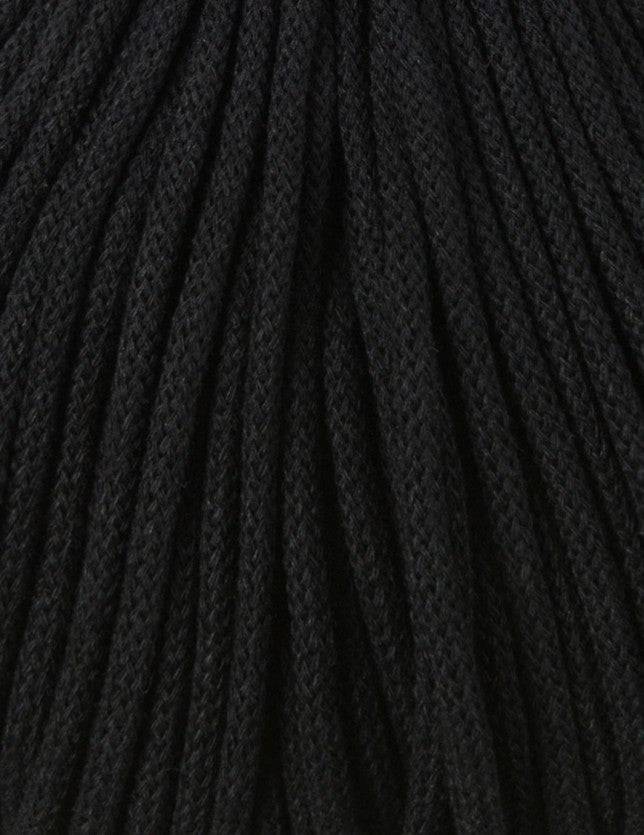 Bobbiny PREMIUM Flechtkordel 5mm geflochten Black 100m - mahina