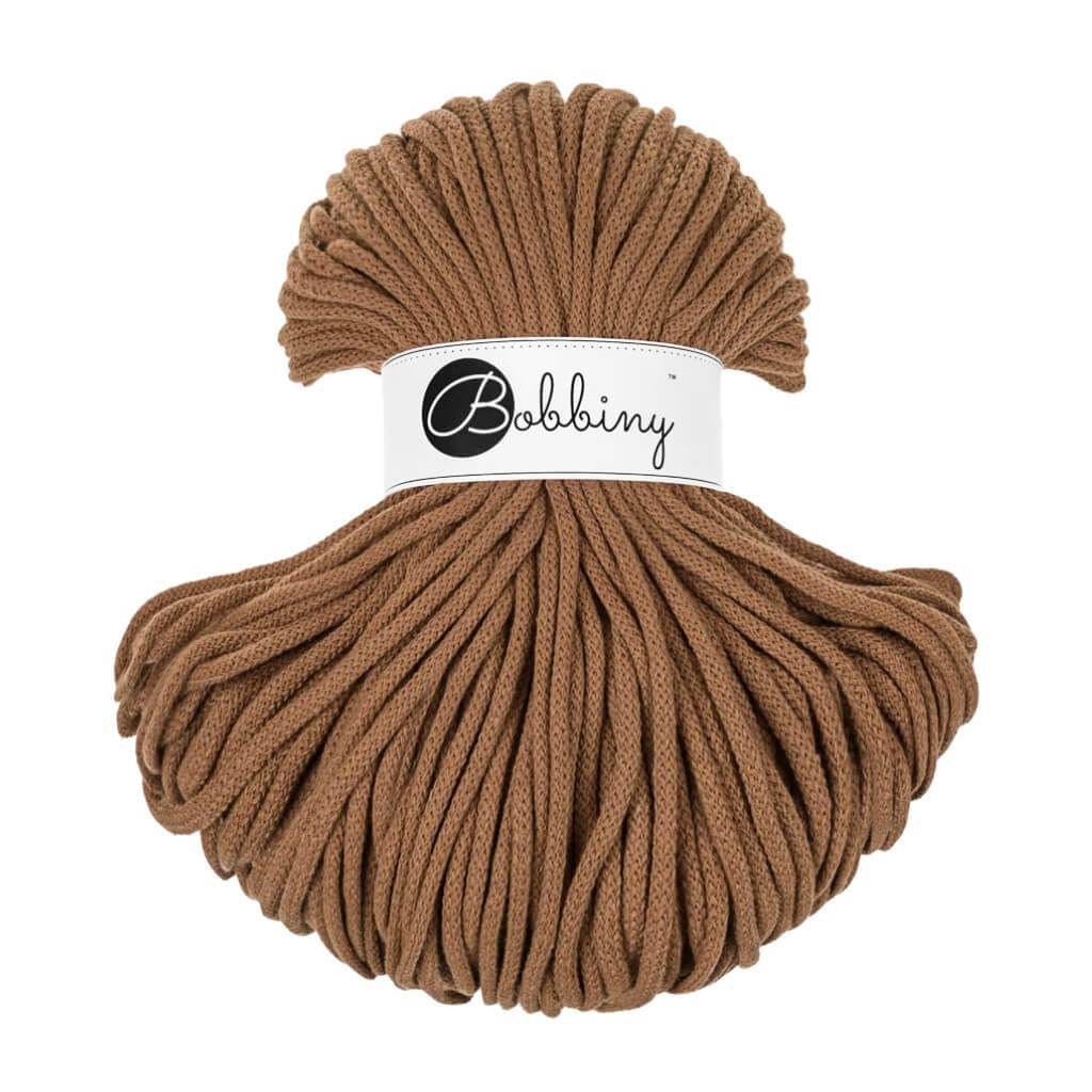 Bobbiny PREMIUM Flechtkordel 5mm geflochten Caramel 100m - mahina