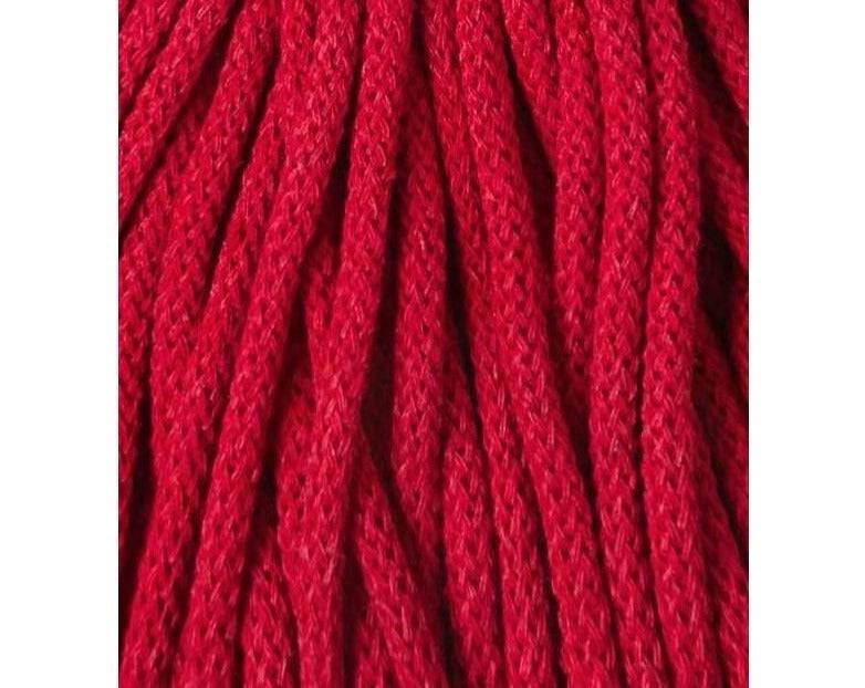 Bobbiny PREMIUM Flechtkordel 5mm geflochten Classic Red 100m - mahina