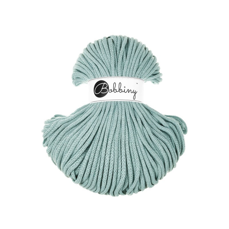 Bobbiny PREMIUM Flechtkordel 5mm geflochten Duck Egg Blue 100m - Garne > Baumwollgarne > Bobbiny > Geflochten > 5mm von mahina