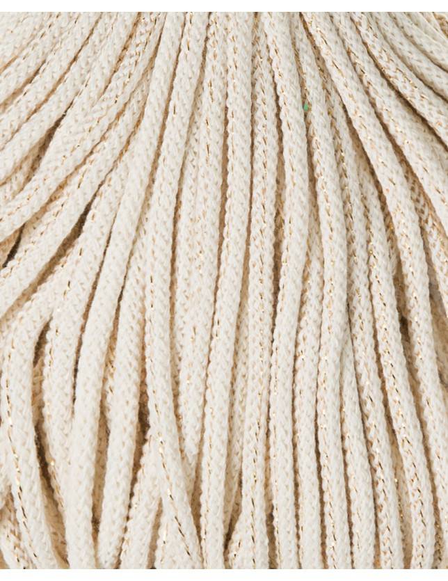Bobbiny PREMIUM Flechtkordel 5mm geflochten Golden Natural 100m - mahina