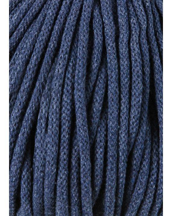Bobbiny PREMIUM Flechtkordel 5mm geflochten Jeans 100m - mahina
