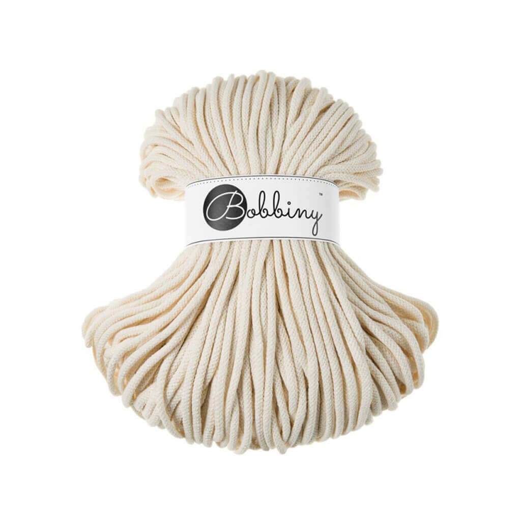 Bobbiny PREMIUM Flechtkordel 5mm geflochten Natural 100m - mahina