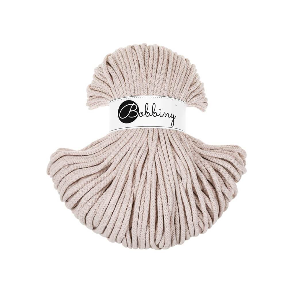 Bobbiny PREMIUM Flechtkordel 5mm geflochten Nude 100m - mahina