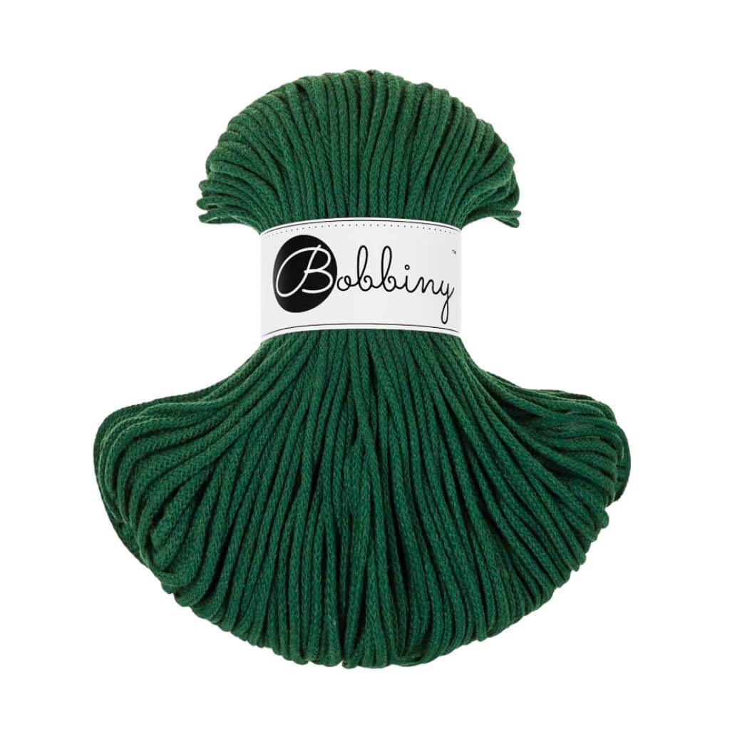 Bobbiny PREMIUM Flechtkordel 5mm geflochten Pine Green 100m - mahina