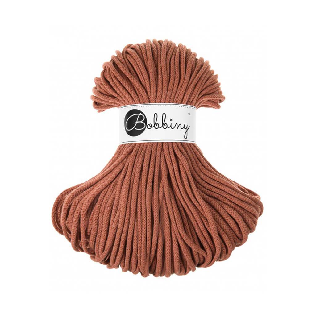 Bobbiny PREMIUM Makramee Flechtkordel 5mm geflochten Terracotta 100m - mahina