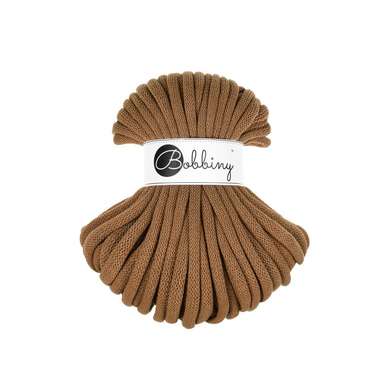 Bobbiny JUMBO Flechtkordel 9mm geflochten Caramel 30m - mahina