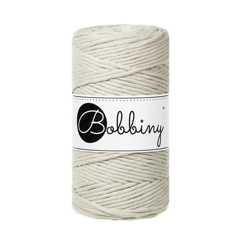 Bobbiny Makramee Garn 3mm gezwirnt 100m - Garne > Baumwollgarne > Bobbiny > Gezwirnt > 3mm von mahina