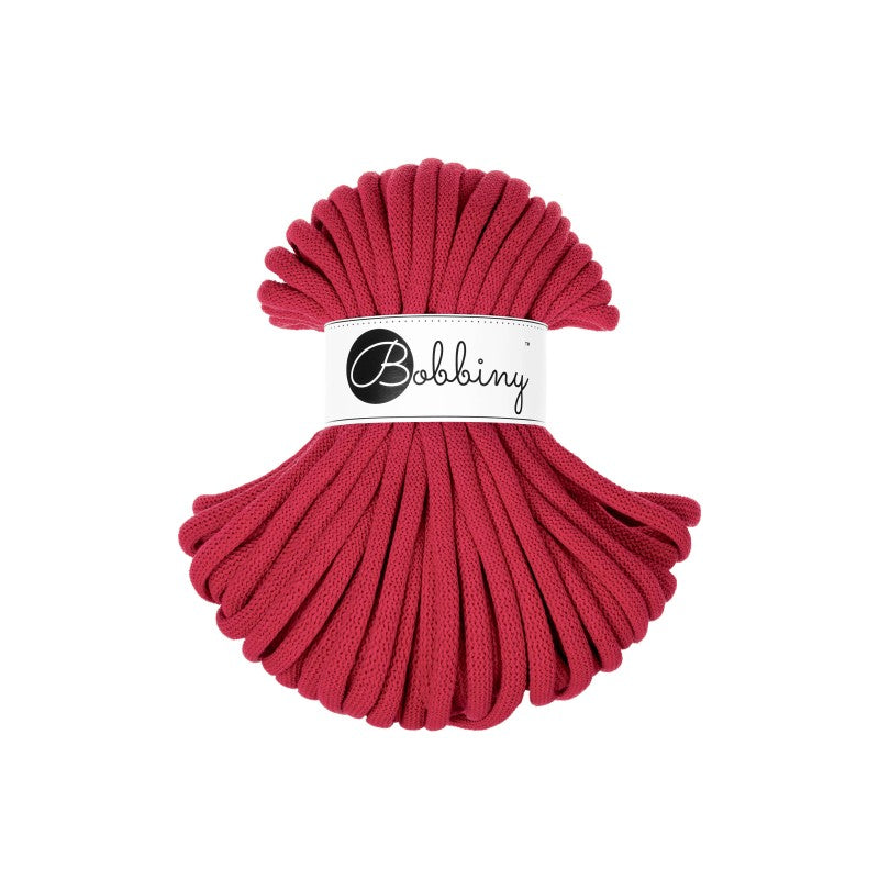 Bobbiny JUMBO Flechtkordel 9mm geflochten Classic Red 30m - mahina